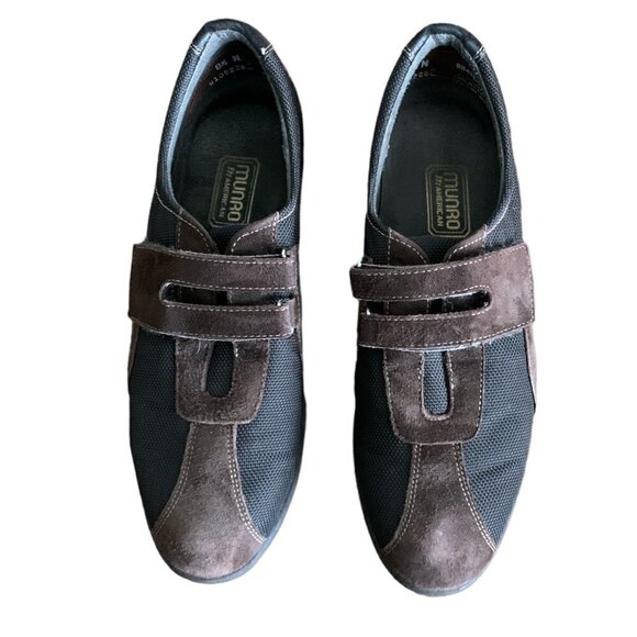 Munro American Sport JOLIET Suede Mesh Flats 8.5N Brown 111B - Picture 2 of 9